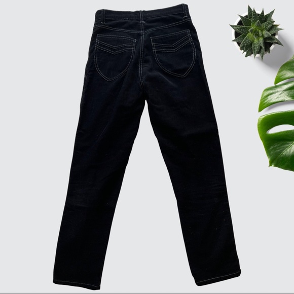 Lykke Wullf Cord Cowboy Ranch Pant- Black - Picture 3 of 6